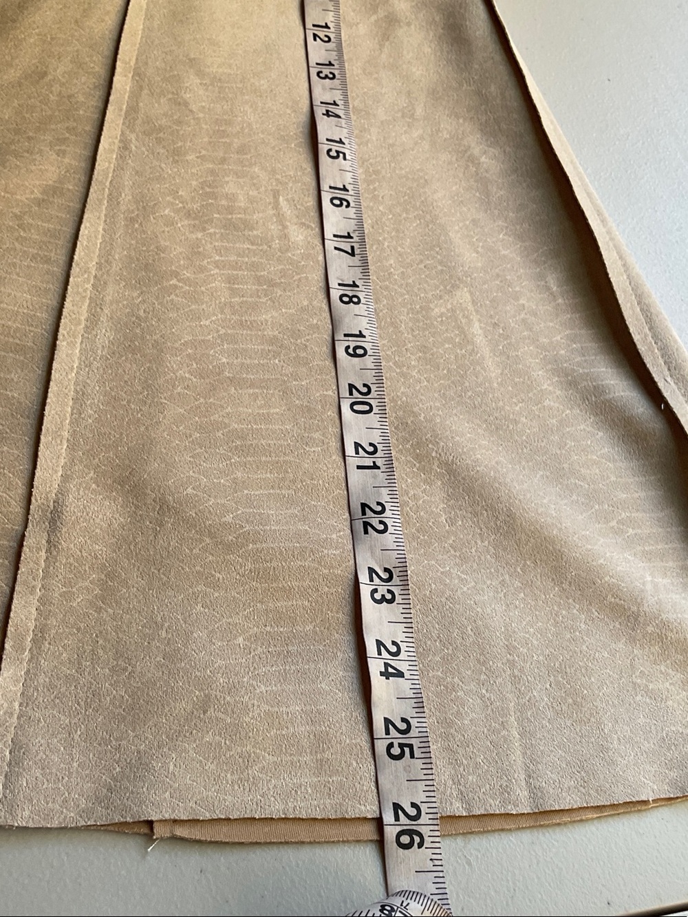 one 5 one Beige A-Line Midi Skirt - Picture 8 of 9